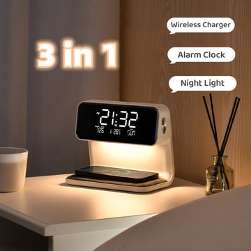 Creative 3 In 1 Lamp Wireless-LCD